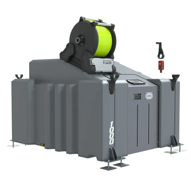 1 Man 1000L Window Cleaning Pole System (Delivery) with Electric Reel