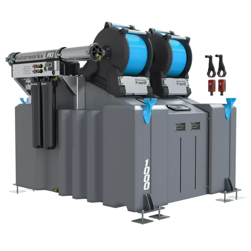 2 Man 1000L Water Fed Pole System (RO) with Electric Reels