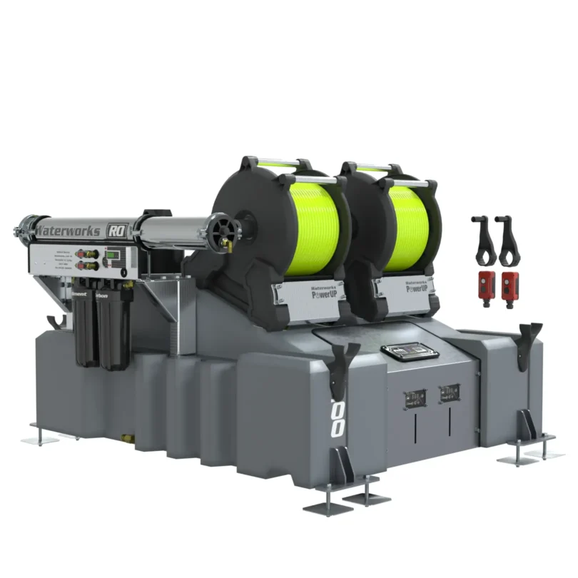 2 Man 500L Pure Water Window Cleaning System (RO) with Electric Reels