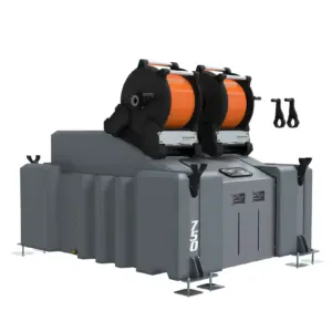 2 Man 1000L Window Cleaning Pole System (Delivery) with Manual Reels