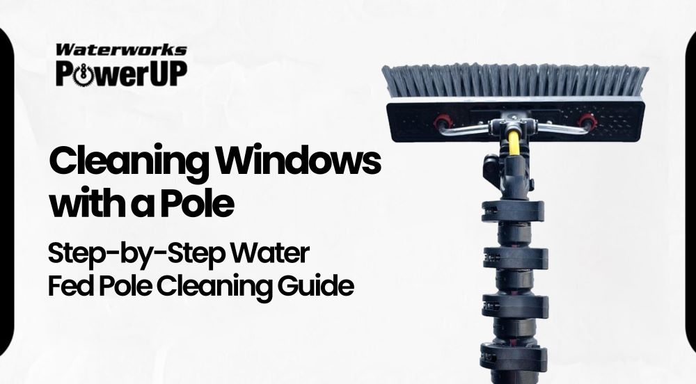 Cleaning Windows with a Pole